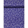 mintás pamutvászon /népművészeti tulipánok (tulipán 6.5cm×4.5cm) /sötétkék