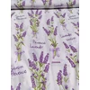 mintás pamutvászon /levendula Provence (felirat 7,5cm*4cm)
