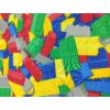 mintás pamutvászon /LEGO építőkockák (zöld 6cm×3.5cm)