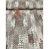 mintás LONETA vastag vászon /szövött mintás (1 sáv 1 cm) /taupe-drapp