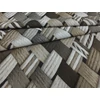 mintás LONETA vastag vászon /összefonódás (barna fonat 5cm) /taupe