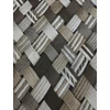 mintás LONETA vastag vászon /összefonódás (barna fonat 5cm) /taupe