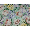 mintás microfiber /színes virágzás (sárga virág 17,5cm×16,5cm) /menta