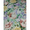 mintás microfiber /színes virágzás (sárga virág 17,5cm×16,5cm) /menta