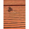 elasztikus mintás pamut jersey /fekete sávos (legvastagabb sáv 1.4cm) /terrakotta melange