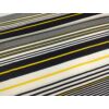 elasztikus mintás pamut jersey /fekete-sárga csíkos (legvastagabb fekete csík 2.7cm) /fehér