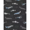 mintás fürdőruha jersey /repülők (szürke repülő 6.3cm×2.7cm) /fekete