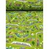 mintás fürdőruha jersey /vonatozás vidéken (fehér-piros vonat 9.5cm×1.4cm) /kiwi