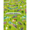 mintás fürdőruha jersey /vonatozás vidéken (fehér-piros vonat 9.5cm×1.4cm) /kiwi