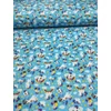 mintás fürdőruha jersey /bolondos unikornisok (szivárványon sétáló unikornis 6.3cm×6.1cm) /világos türkizkék