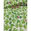mintás 100% pamut jersey /lóhere katicával (legnagyobb négylevelű lóhere 10.5cm×6cm) /fehér