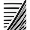 elasztikus bordás poly jersey /csíkos mintás (fekete csík 6mm) /fehér-fekete