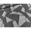 lurex szálas alkalmi anyag /geometriai mintás /fekete-ezüst