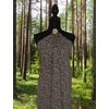 elasztikus mintás jersey /micropolyester /leopárd mintás /drapp
