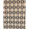 elasztikus mintás kimo jersey /geometria játéka (drapp pötty 0,8cm×0,8cm) /natúr-fekete