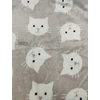 mintás wellsoft /cuki cicafejek (cicafej13,5cm*9,6cm) /mogyoró-törtfehér