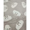 mintás wellsoft /plüsskutya (kutyafej 13,3cm*8,1cm) /mogyoró-törtfehér