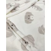 mintás wellsoft /plüsskutya (kutyafej 13,3cm*8,1cm) /törtfehér-mogyoró