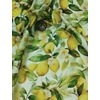 vízlepergetős mintás Sunshine anyag /citromliget (citrom 8cm×5,6cm) /törtfehér