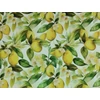 vízlepergetős mintás Sunshine anyag /citromliget (citrom 8cm×5,6cm) /törtfehér