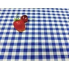 abrosz anyag /szövött kockás (1cm×1cm) /kék
