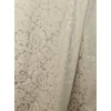 elasztikus jacquard szövet /elegáns virágok /drapp II.osztály