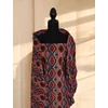 mintás pamut voile /lurex szálas /színes afrikai mozaik (egy mozaik 7,5cm×10,5cm)