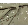 mintás pamut dupla géz /foil /lovak /khaki