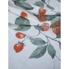 mintás pamut dupla géz /földicseresznye (4cm*4cm) /fehér