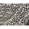 mintás flokon /fehér kis virágok (legnagyobb virág 1,8cm×1,4cm) /fekete