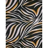 mintás flokon /zebra minta /fekete-sárga