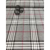 mintás flanell /Burberry kockás (legnagyobb sáv 8cm) /szürke-fehér