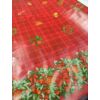 bordűrös viaszos vászon /karácsonyi díszek (díszes toboz 5.5cm×6cm) /piros