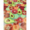 viaszos vászon / zölségek és gyümölcsök (nagy avokádó 14cm × 8cm)