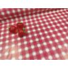 viaszos vászon /fehér kockás (1.6cm×1.6cm) /sötét piros