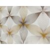 viaszos vászon /geometriai virág (egy virág 14.5cm×16cm) /drapp-barna