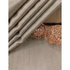 mintás elasztikus selyem /barna csíkos (1mm) /drapp