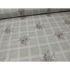 viaszos vászon /rácsos vintage (csokor 9cm×8cm) /drapp melange