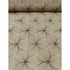 vízlepergetős poliészter abrosz anyag /ragyogó szirmok (1 szirom 7,8cm×6,3cm) /melange drapp