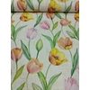 viaszos vászon /extra /tulipánok (rózsaszín tulipán fej (5,7cm×7,2cm) /fehér-drapp