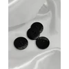 négylyukú műanyag gomb /22mm /mártott mintás /fekete-grafit