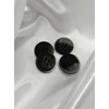 négylyukú műanyag gomb /22mm /gyöngyház ombre /fekete
