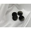 négylyukú műanyag gomb /22mm /gyöngyház ombre /fekete