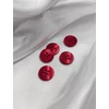 négylyukú műanyag gomb /12mm /sötétpiros