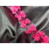 díszítő tüll paszomány szalag /pillangó (65mm) /sötét rózsaszín