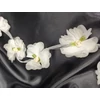 díszítő tüll paszomány szalag /virág a virágban (60mm) /krém-fehér