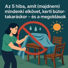 5 hiba, amit (majdnem) mindenki elkövet kerti bútor takaráskor