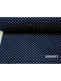 mintás pamutvászon /pöttyös (2mm) /sötétkék