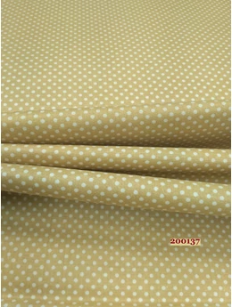 mintás pamutvászon /pöttyös (2mm) /világos drapp (Félméter)