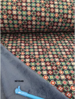 mintás warmkeeper /szőrös szabadidő anyag /sorminta(FÉLMÉTER)